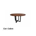 Mesa de Reunião Redonda – Perfil Quadrado – 1,0 m de diâmetro