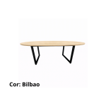 Mesa de Reunião Oval 2000mm – Perfil Quadrado – 2,0 m x 0,90 cm x 0,72 cm