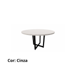 Mesa de Reunião Redonda – Perfil Quadrado – 1,0 m de diâmetro